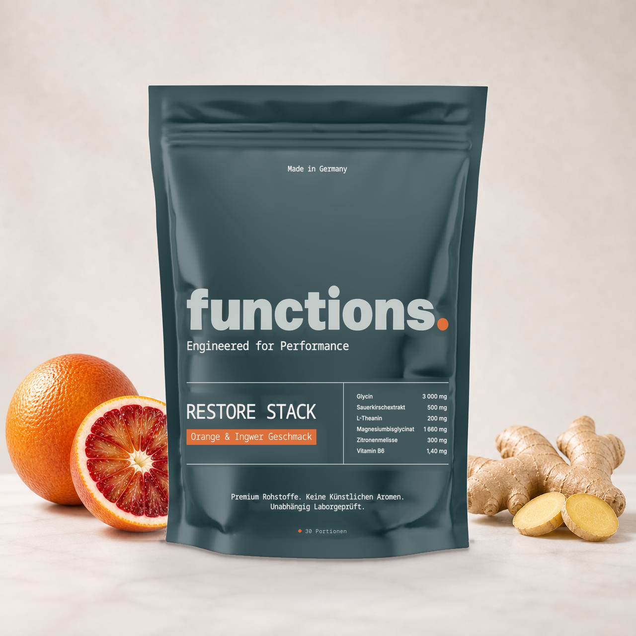 functions. RESTORE mit Scoop und Pulver